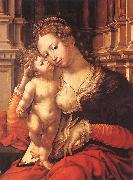 GOSSAERT, Jan (Mabuse) Virgin and Child sdg Spain oil painting reproduction